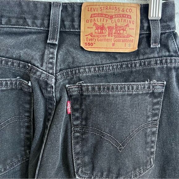 VINTAGE Levi’s 550 2000 Y2K  Relaxed Fit Tapered Leg Mom Jeans High Waisted 6S - Picture 3 of 5